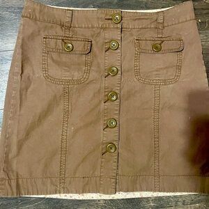 Old Navy Size 12 Khaki Button up skirt